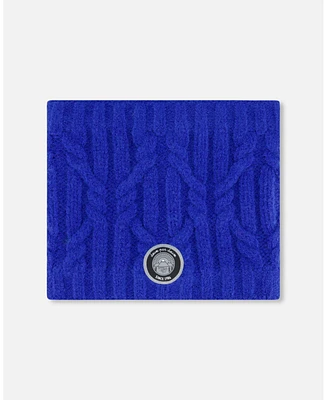 Deux par Boy Knit Neckwarmer Royal Blue - Toddler|Child