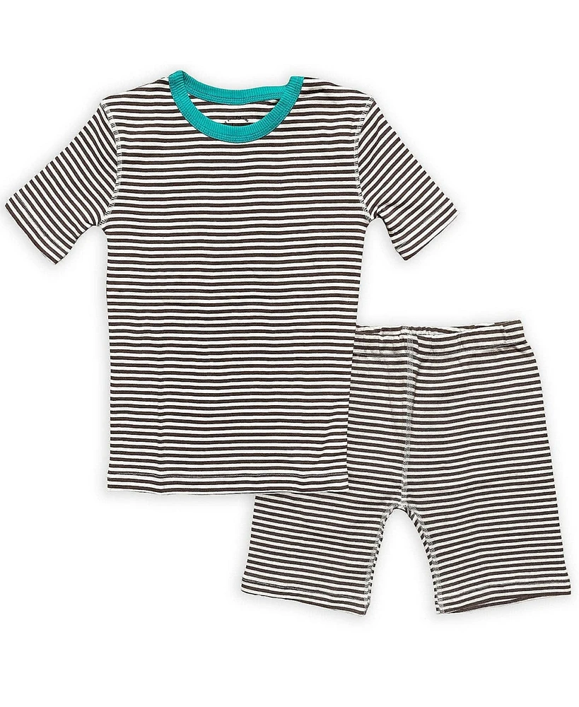 Mightly Kids Kids' Fair Trade 100% Organic Cotton Tight Fit Shortie Pajamas Set