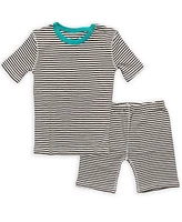 Mightly Kids Kids' Fair Trade 100% Organic Cotton Tight Fit Shortie Pajamas Set