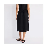 Reistor Women's Overlap Midi Skirt