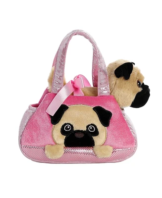 Aurora Small Peek-a Boo Pug Fancy Pals Fashionable Plush Toy Multicolor 7"