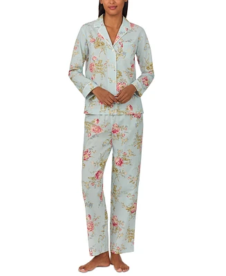 Lauren Ralph Women's 2-Pc. Printed Pajamas Set