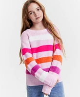 Epic Threads Girls Feathered Striped Pullover Sweater, Created for Macy's