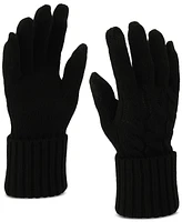 Coach Cable Knit Touchscreen Gloves