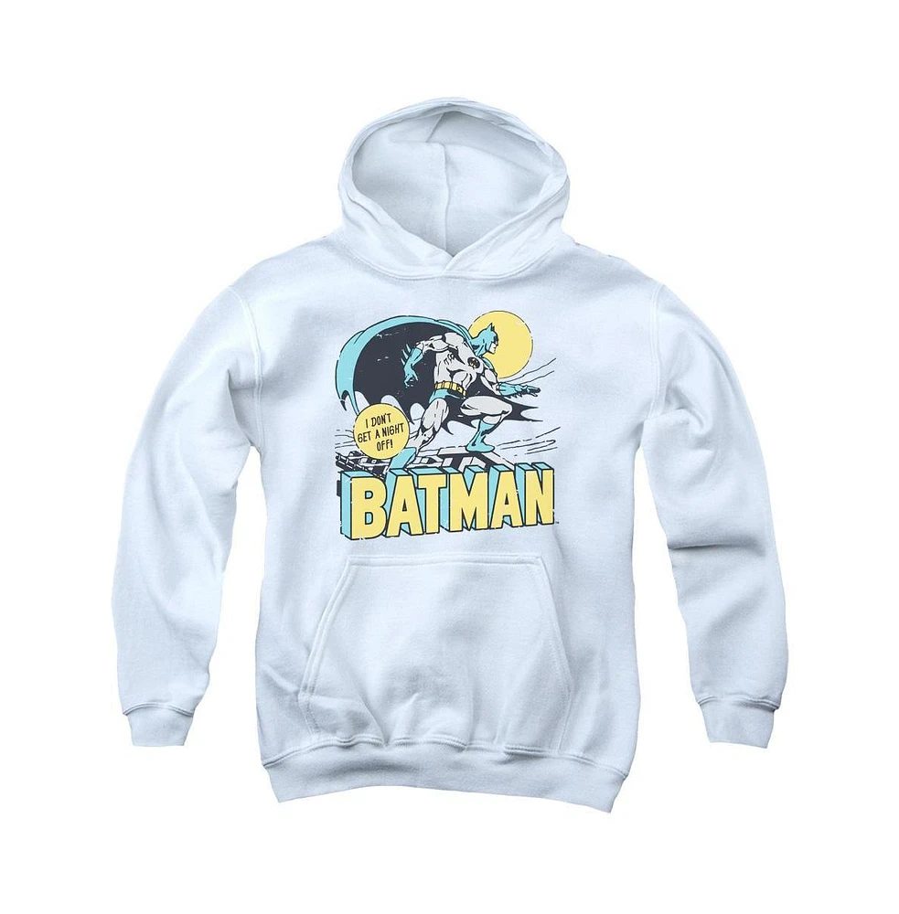 Dc Comics Boys Youth Night Off Pull Over Hoodie / Hooded Sweatshirt