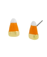 Betsey Johnson Orange Candy Corn Stud Earrings