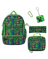 Minecraft Creeper 5-Piece Backpack & Lunchbox Set