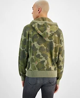 Sun + Stone Men's Connor Camo Hooded Sweater, Created for Macy's