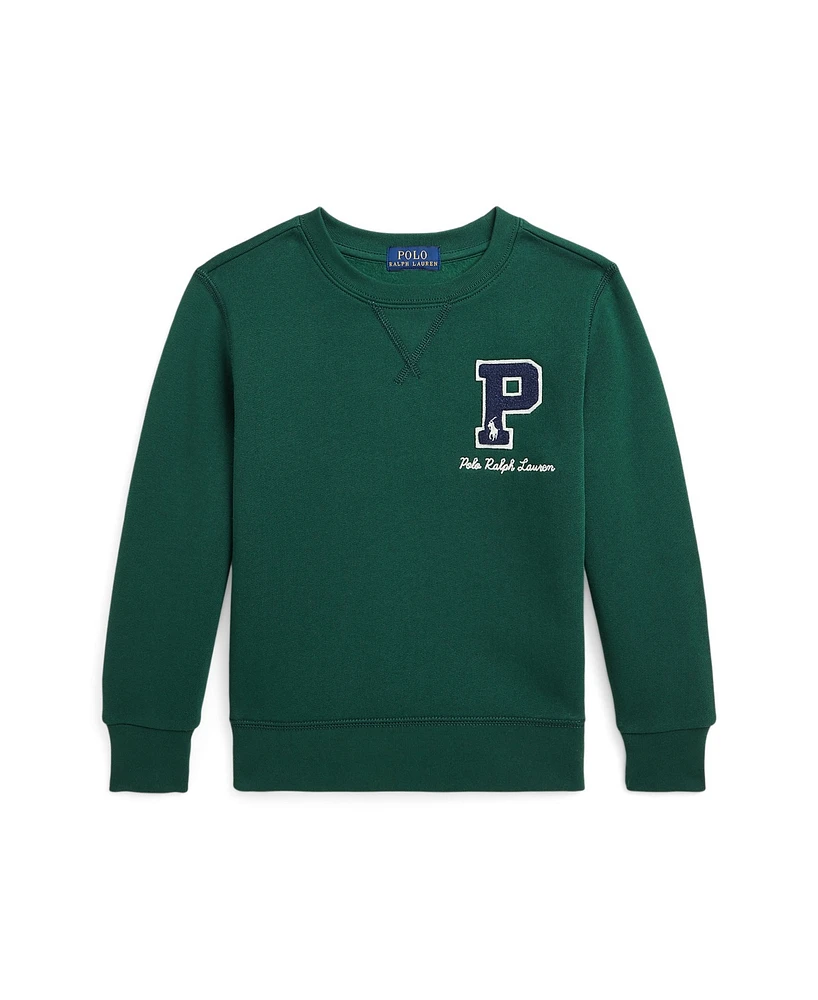 Polo Ralph Lauren Toddler and Little BoysFleece Letterman Sweatshirt