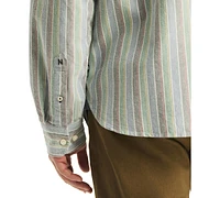 Nautica Men's Relaxed-Fit Stripe Button-Down Oxford Shirt