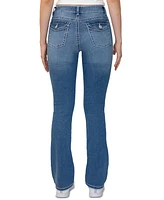 Madden Girl Juniors' Thick-Stitch Bootcut Jeans