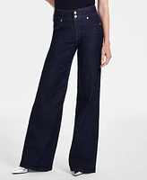 I.n.c International Concepts Women's High-Rise Wide-Leg Jeans, Created for Macy's