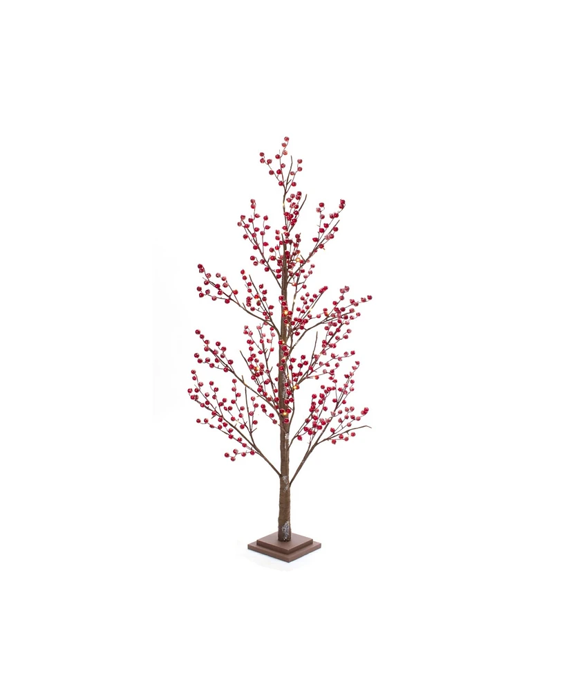 Slickblue Radiant Led and Berry Tree: Brighten Your Space with Festive Charm