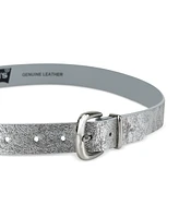 Levi's Casual Metal Loop Metallic Suede Belt