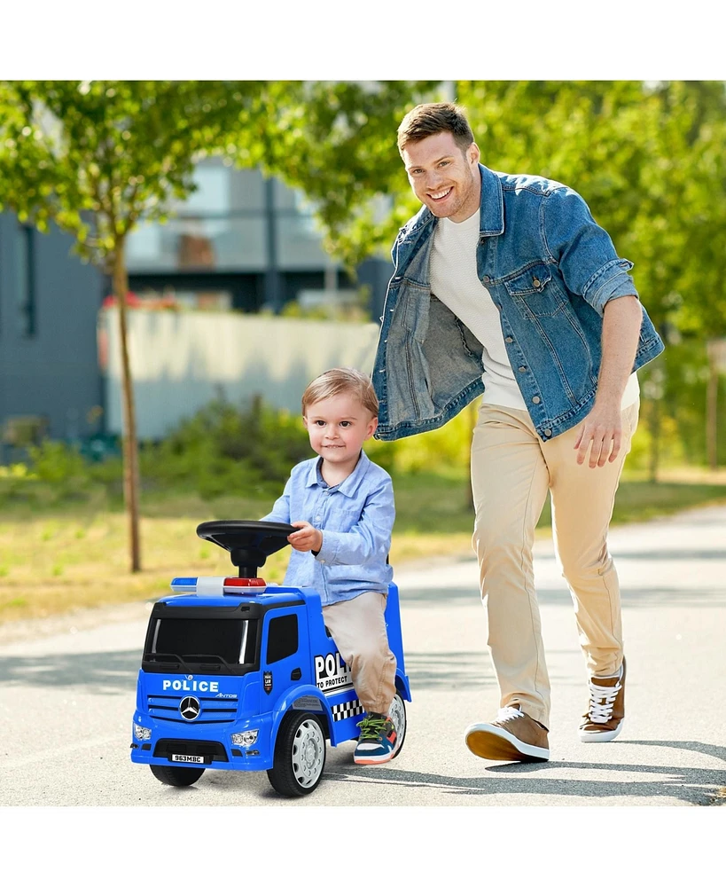 Slickblue Licensed Mercedes Benz Sliding Ride On Push Car for 1-3 Years Toddlers