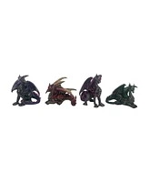 Fc Design 3"H 4-pc Mini Dragon Figurine Set Decoration Home Decor Perfect Gift for House Warming, Holidays and Birthdays