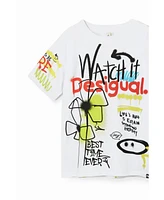 Desigual Boys s Graffiti message T-shirt