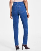 I.n.c. International Concepts Women's High-Rise Straight-Leg Jeans, Created for Macy's