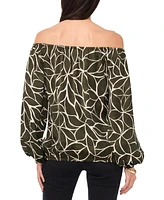 Vince Camuto Women's Printed Off-The-Shoulder Top