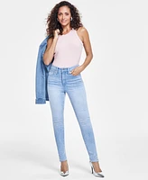 I.n.c. International Concepts Women's High-Rise Side-Slit Skinny Jeans, Created for Macy's