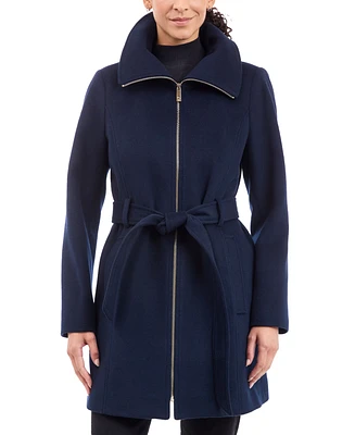 Michael Kors Women's Belted Zip-Front Coat, Created for Macy's