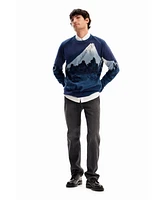 Desigual Men's Fine landscape pullover