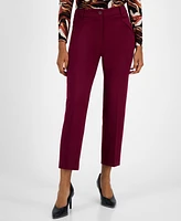 Bar Iii Women's Mid-Rise Straight-Leg Pants, Created for Macy's