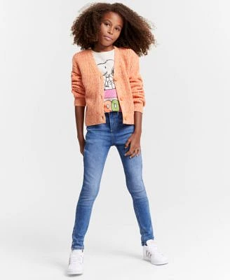 Epic Threads Girls Marled Yarn Cardigan Snoopy House Graphic T Shirt Aster Skinny Jeans Created For Macys