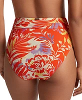 Lauren Ralph Women's Semi-Shirred-Waistband Bikini Bottoms