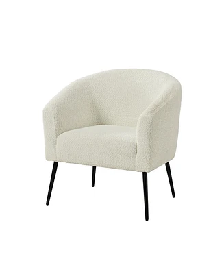 Hulala Home Hal Modern Boucle Armchair with Metal Leg