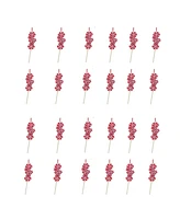 Slickblue Peppermint Candle Drop Ornament (Set of 24)