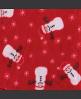 Hudson Baby Baby Boys Long-Sleeve Fleece Sleeping Bag, Santa Snowman, 0-9 Months