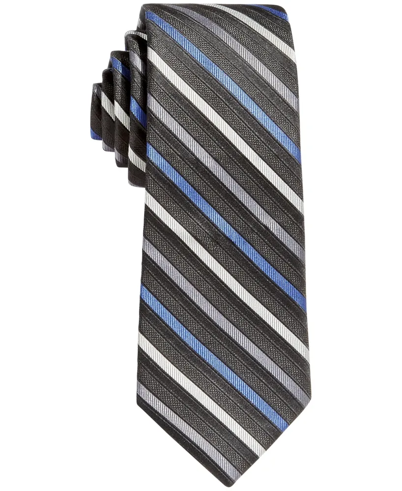 Calvin Klein Big Boys Gemstone Striped Zipper Necktie