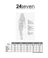 24seven Comfort Apparel Ruffle Cold Shoulder a Line Knee Length Dress