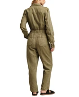 Lucky Brand Women's Cinched-Waist Utility Coveralls