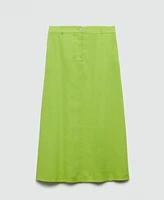 Mango Women's Long Lyocell Skirt