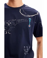 Desigual Men's Arrow illustration T-shirt