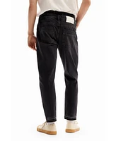 Desigual Men's Double-waist carrot jeans