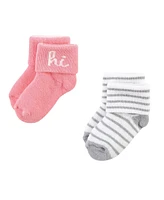 Hudson Baby Baby Girls Grow With Me Socks 12pk, Kitten, 0-24 Months