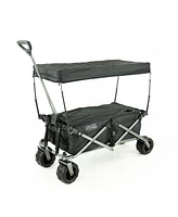 Creative Wagons All Terrain Deluxe Utility Wagon with Canopy - Solid Red