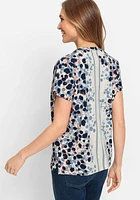 Olsen Short Sleeve Printed Tunic T-Shirt