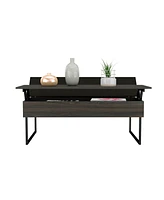 Fm Furniture Chester elevating coffee table in melamine with internal storage