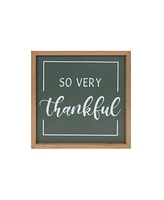 Slickblue Gather And Thankful Sentiment Sign (Set of 2)