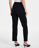 I.n.c. International Concepts Women's Satin-Striped High-Rise Pants, Created for Macy's