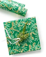 Holiday Lane Green & Red Mistletoe Wrapping Paper, Created for Macy's