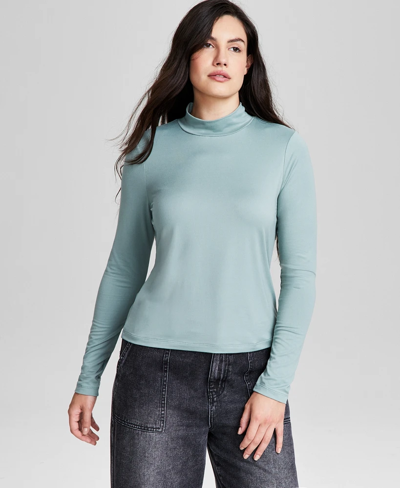 And Now This Women's Soft Turtleneck Top