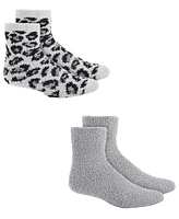 Charter Club Women's 2-Pk. Holiday Fuzzy Butter Socks, Created for Macy's