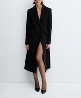 Mango Women's Structured Wool Coat