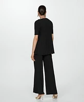 Mango Women's Fluid Pleated Trousers