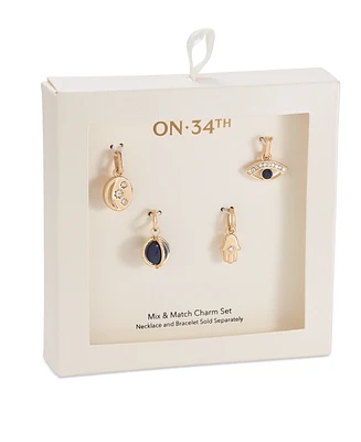 On 34th Gold-Tone 4-Pc. Set Stone Celestial-Themed Mix & Match Charms, Created for Macy's